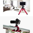 0266 Portable Mini Octopus Tripod Stand with Phone Holder for Live Selfie, Mobile Phone Portable and Adjustable Stent