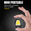 4543 Portable Triangular Shaped Emergency& Camping Flashlight With Cigarette Lighter Lumens Rechargeable Waterproof Portable Led Light Camping Keychain 6Lighting Modes With Strong Magnet 3 Color Lighting For Travel, Camping Walking