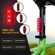 1561 Rechargeable Bicycle Front Waterproof LED Light (Red) DeoDap