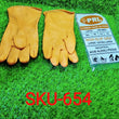 654 - Cut Glove Reusable Rubber Hand Gloves (Orange) - 1 pc DeoDap