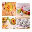 2200 Melon Baller with handle for easy grip, Melon Corer Peeler, Stainless Steel Fruit Scooper Tool. DeoDap