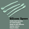 2024 Small Silicone Spoons Nonstick Kitchen Spoon Silicone Serving Spoon Stirring Spoon for Kitchen Cooking Baking Stirring Mixing Tools DeoDap
