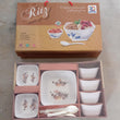 2735 13 Pc Pudding Set used as a cutlery set for serving food purposes and sweet dishes and all in all kinds of household and official places etc.