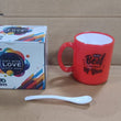 4122  Coffee Mug With Spoon and box packing, Design Coffee Mug Used for Drinking and Taking Coffees and Some Other Beverages in All Kinds of Places