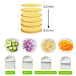 2803 Multi functional Time Saving Adjustable Hand Press Vegetables Chopper DeoDap