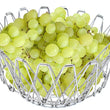 3040 Multipurpose Fruit Basket Stainless Steel Wire Bowl Foldable Basket for Vegetable / Fruits / Dining DeoDap