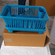 0607B Plastic Sink Dish Drainer Drying Rack (With Brown Box)