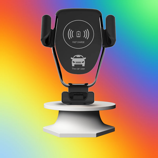 7042 Car Phone Holder Wireless Car Charger 10W Qi Fast Charging Car Charger Gravity Auto Clamping 360° Rotation Air Vent Car Mount Holder