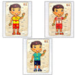 3496 Wooden Boy Body Parts Puzzle with Pictures Body Part Puzzle for Kid Early Education Letters Puzzles for Preschool. DeoDap