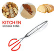 2984 Kitchen Baking BBQ Heat Resistant Cooking Food Clip with Silicone Tips Tongs , Pack of 1 DeoDap