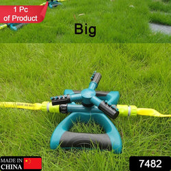 7482  360 Degree 3 Arm Sprinkler for Watering Garden and Lawn Irrigation Yard Water Sprayer DeoDap