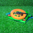 4435 Plastic Single Wheel Push Run toy with handle and two lights on wheel. push toy for Kids. DeoDap