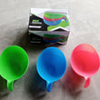 2068 Plastic Rice Bowl / Food Strainer Thick Drain Basket with Handle for Rice, Vegetable & Fruit (set of 3pcs)