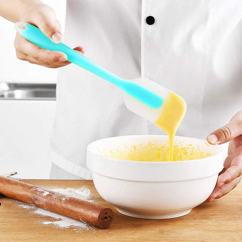 2639 Non-Stick Silicone Spatula Reusable Kitchen for Cooking Multicolor DeoDap