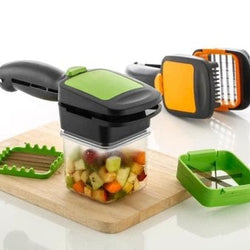 2152 Premium Vegetable Dicer Multi Chopper Set 5 in 1 Cutting Blades DeoDap