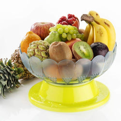 2459 Absolute Plastic Round Revolving Fruit and Vegetable Bowl DeoDap