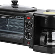 2788 3 in 1 Breakfast Maker Portable Toaster Oven, Grill Pan & Coffee Maker Full Breakfast Ready at One Go DeoDap