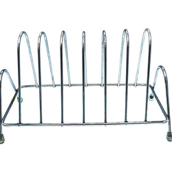 2135 Stainless Steel Square Plate Rack Stand Holder for Kitchen DeoDap