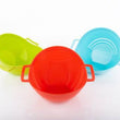 2222 Multipurpose Fruit Vegetable Strainer Colander Bowl with Handle DeoDap