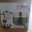 5346 3 Layer Idli Stand used in all kinds of household kitchen purposes for holding and serving idlis.