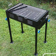 2105 Terrace Garden Picnic Barbecue with Skewers & Wooden Handle DeoDap