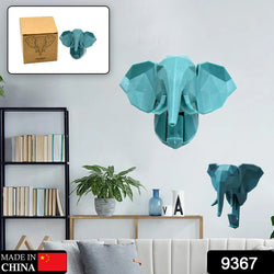 Animal shaped Adhesive Hooks, Animal Head Wall Decor Wall Hooks Sticky Hangers Nail Free Bathroom Hooks for Coat Hats Keys Bags Purse Towels Decorative Gift (Hippo , Elephant , Deer )