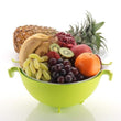 0728 Multifunctional Washing Fruits & Vegetables Basket Strainer and Detachable Drain Basket Bowl DeoDap