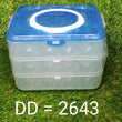 2643 3-Layer Plastic Refrigerator Egg Storage Box (36 Grid) DeoDap