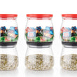 2286 Matka Shaped Jar with Air Tight & Leak Proof Lid (Multicolour) (Set of 6) (900Ml) DeoDap