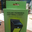 6608 White Solar Wireless Security Motion Sensor LED Night Light for Home Outdoor / Garden Wall.