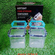 2763 4Pc Square Container 700Ml Used For Storing Types Of Food Stuffs And Items. DeoDap