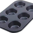 2210 Non-Stick Reusable Cupcake Baking Slot Tray for 6 Muffin Cup DeoDap