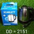 2151 Stainless Steel Electric Kettle with Lid - 2 l DeoDap