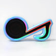 6068 Mini Portable Music Note Shape Speaker Subwoofer Colorful Musical Note LED Lighting Sound For Creatives Gift Computer Phone Sound Equipment