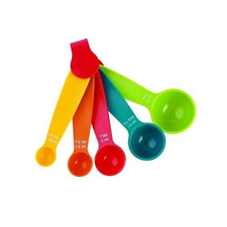 0730 Plastic Measuring Spoons - Set of 5 DeoDap